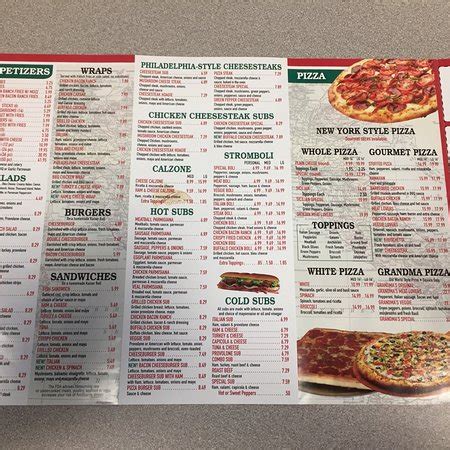 palumbo's pizza menu.